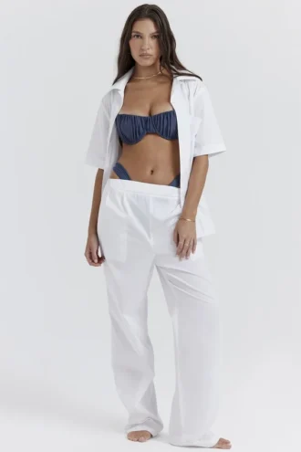 Pantalones Reno blancos de corte holgado