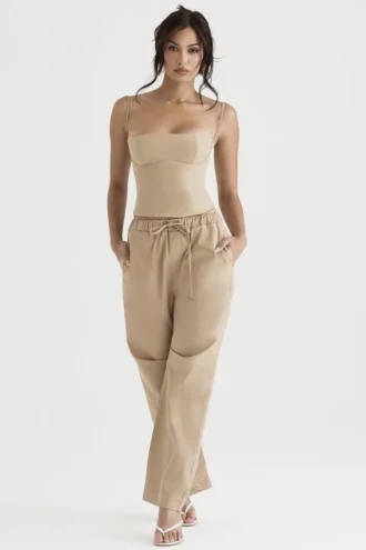 Pantalones cargo Luna Camel