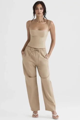 Pantalones cargo Luna Camel