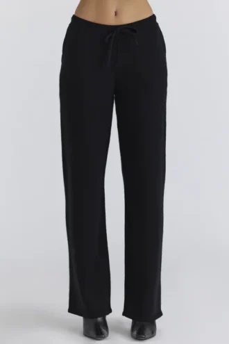 Pantalones Chelsea de cachemira y lana negros