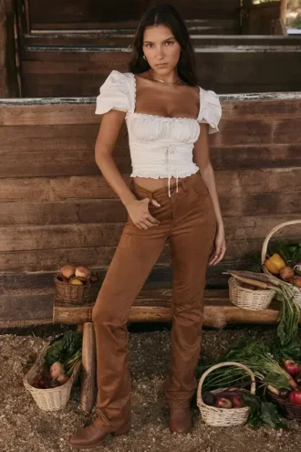 Pantalones de ante vegano Apollo Tan