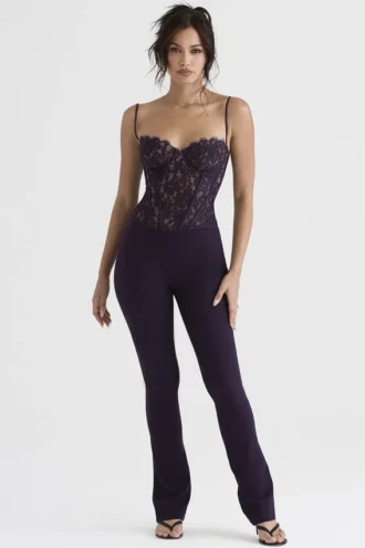 Pantalones de cintura alta Laurel Night Shade