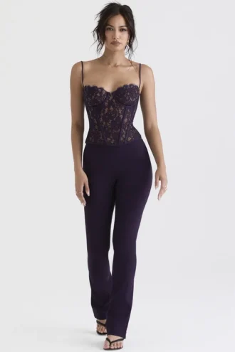 Pantalones de cintura alta Laurel Night Shade