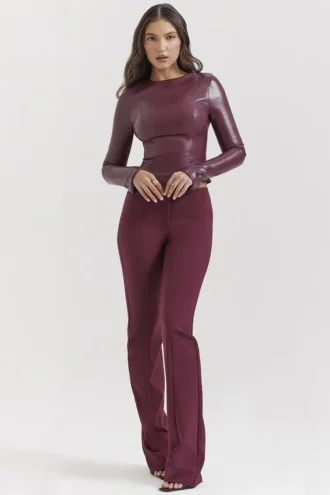 Pantalones Lillie Wine