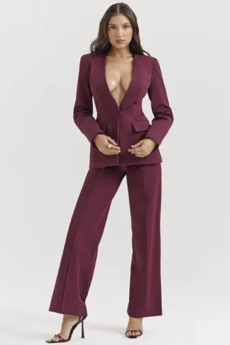 Pantalones rectos Rivi Wine