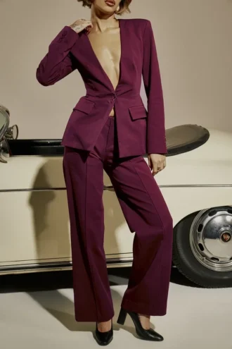 Pantalones rectos Rivi Wine