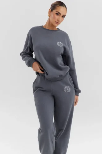 Sudadera de cuello redondo Haze Slate