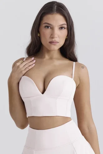 Top bralette corto rosa «Pabla Ballerina»