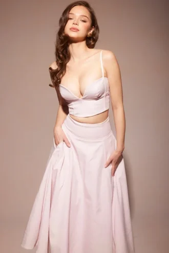 Top bralette corto rosa «Pabla Ballerina»