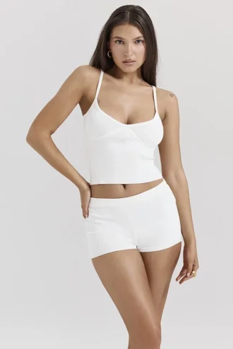 Top de punto delicado Summer White