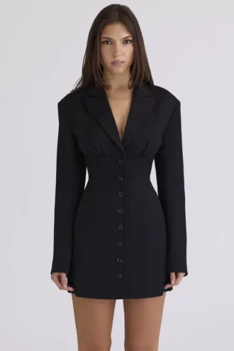 Vestido blazer Georgia Black Hourglass