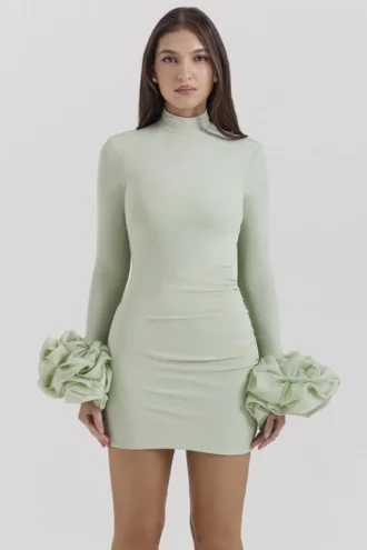 Vestido «Camilla» con volantes en los puños