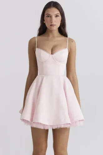 Vestido de tul rosa «Ballerina» de Minimoiselle