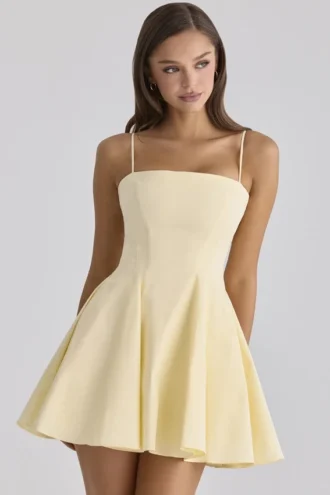 Vestido de Verano acampanado de algodón Dolly Lemon