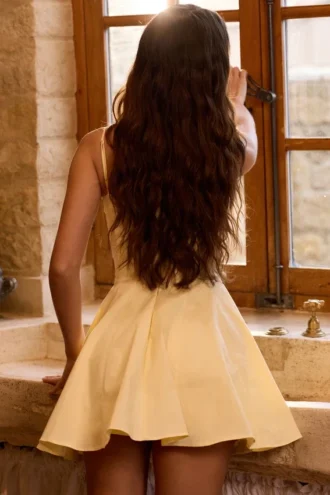 Vestido de Verano acampanado de algodón Dolly Lemon